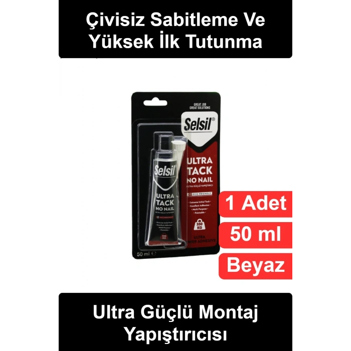 #MontajYapıştırıcısı Ultra Güçlü Montaj Yapıştırıcısı Beyaz 50 ml Çivisiz Sabitleme Tutkalı Sıvı Çivi Tadilat Onarım Dekorasyon Ev Atölye İçin Boyanabilir Çok Amaçlı Yüksek Tutunma Kartela Ambalaj Tüp