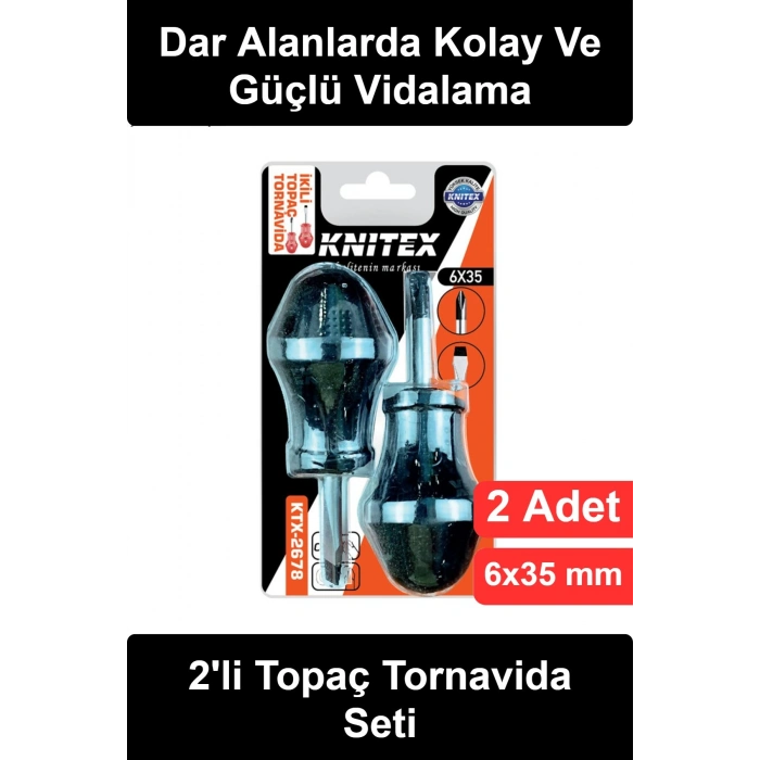 #TopaçTornavida 2li Topaç Tornavida Seti Yıldız ve Düz Uçlu 6x35 mm Ergonomik Şeffaf Saplı Metal Gövde Yüksek Sıkma Gücü Dar Alan Vidalama Mobilya Montaj Oto Ev Atölye Tamir Takımı Blister Ambalajlı