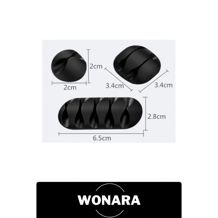 #KabloDüzenleyici Kablo Düzenleyici Set 16 Parça Silikon Kauçuk Yapışkanlı Masaüstü Organizer Klips Tutucu Toparlayıcı Şarj Kulaklık Mouse USB Ev Ofis Bilgisayar TV Masa Düzeni Aksesuar Siyah