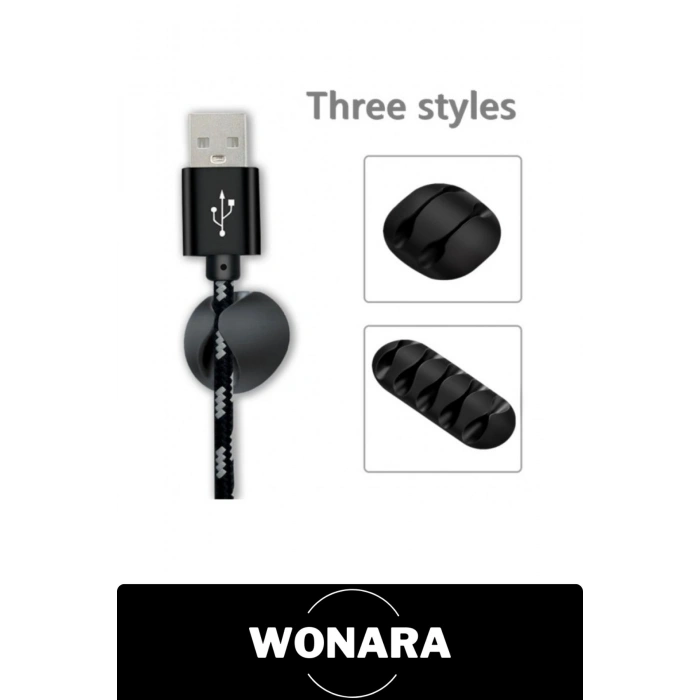 #KabloDüzenleyici Kablo Düzenleyici Set 16 Parça Silikon Kauçuk Yapışkanlı Masaüstü Organizer Klips Tutucu Toparlayıcı Şarj Kulaklık Mouse USB Ev Ofis Bilgisayar TV Masa Düzeni Aksesuar Siyah