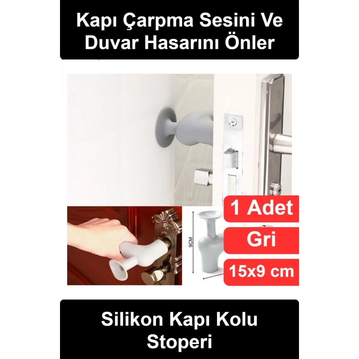 #KapıStoperi Silikon Kapı Kolu Stoperi Tamponu Vantuzlu Duvar Koruyucu Sessiz Çarpma Önleyici Darbe Emici Kulp Kılıfı Gürültü Engelleyici Yumuşak Esnek Gri Ev Ofis Bebek Odası Güvenlik Aparatı