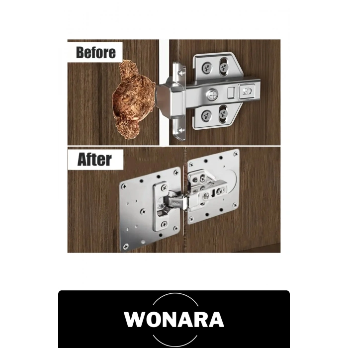 Paslanmaz Çelik Menteşe Onarım Plakası 9x9 cm Mutfak Dolap Kapak Tamir Aparatı Gardırop Banyo Ofis Mobilya Panel Güçlendirme Sacı Vidalı Set Ahşap Kapı Sabitleme Bağlantı Levhası Kolay Montaj