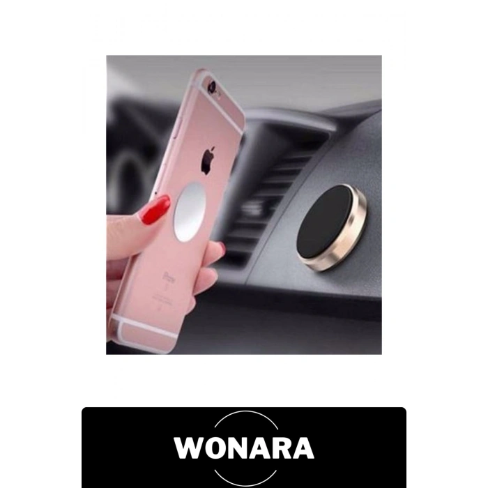 #TelefonTutucu Manyetik Araç Telefon Tutucu Mıknatıslı Oto Torpido Konsol Tutacağı 360 Derece Dönebilir Metal Kompakt Mini Yapışkanlı Navigasyon Standı Tüm Akıllı Modellerle Uyumlu Ev Ofis Kullanımı