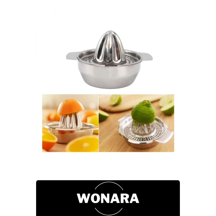 #LimonSıkacağı Paslanmaz Çelik Limon Nar Portakal Sıkacağı Süzgeçli Manuel Narenciye Meyve Suyu Sıkma Aparatı Kulplu Hazneli Mutfak Pratik Ergonomik Kolay Temizlenebilir Çekirdek Filtreli Sıkacak