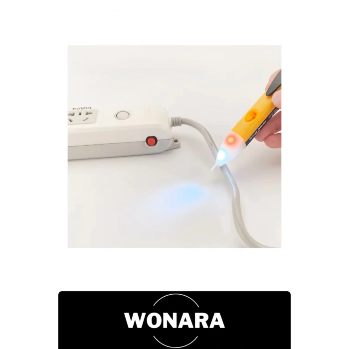 #VoltajTestCihazı Temassız Voltaj Test Cihazı LED Işıklı Sesli Uyarılı Ayarlanabilir Hassasiyetli Elektrik Akım Dedektörü Faz Kontrol Kalemi Priz Kablo Canlı Hat Tespit Aleti Taşınabilir Profesyonel