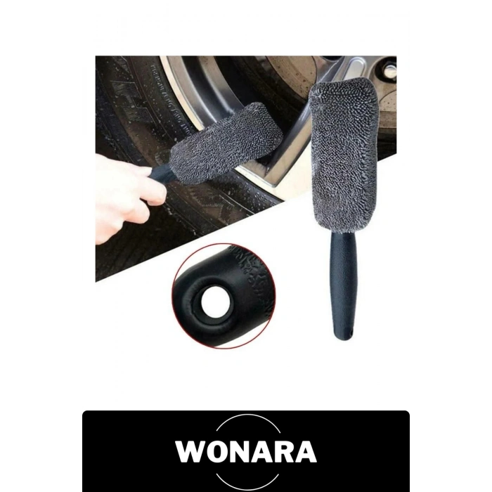 #JantFırçası Mikrofiber Jant Temizleme Fırçası Oto Lastik Yıkama Aparatı Araç Bakım Detaylı Temizlik Ergonomik Saplı Kıllı Çizmeyen Esnek Uçlu Araba Detailing Ekipmanı Askı Delikli Kir Leke Sökücü
