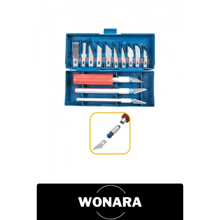 #NeşterSeti 16 Parça Hobi Neşter Seti 13 Maket Bıçağı Uçlu Gravür Kalemi Hassas Kağıt Kesme Aleti El Sanatları Kazıma Oyma Bıçak Takımı Metal Saplı Yedek Uç Saklama Kutulu Kretuar Kesici Kırtasiye
