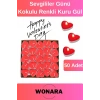 Özel Üretim Sevgiliye Özel Romantik Dekorasyon 50li Kalpli Tealight Mum - Hediyelik ve Süsleme