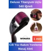 Derma Roller Titanyum Uçlu 540 İğneli Cilt Yüz Bakım Yenileme Masaj Aleti 1 mm