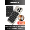 Premium Üstün Kalite Vantuzlu Her Yüzeye Uyumlu Kaymaz Silikon Yapışkanlı Cep Telefonu Tutucu Mıknat