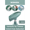 Özel Üretim Pratik Hijyenik Vantuzlu Su Tutmaz Giderli Mutfak Banyo Lavabo Katı Sabunluk 2 Adet