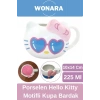 Özel Tasarım Sevgili Arkadaş Şık ve Dekoratif Hediyelik Porselen Hello Kitty Motifli Kupa Bardak