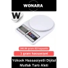 Deluxe Yüksek Hassasiyetli Pilli Mutfak Terazisi Dara Fonksiyonlu Otomatik Kapanma Özellikli Ölçer