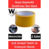 Sızdırmaz Suya Dayanıklı Sarı Renk Çok Amaçlı İzolasyon ve Tamir Bandı 10m 2 Adet