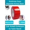 Sızdırmaz Suya Dayanıklı Kırmızı Renk Çok Amaçlı Tamir ve İzolasyon Bandı 10m 3 Adet