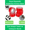 Sızdırmaz Suya Dayanıklı Kırmızı Renk Çok Amaçlı İzolasyon ve Tamir Bandı 10m 5 Adet