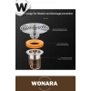 Deluxe Seri Standart DN40-DN50 Borularıyla Uyumlu Banyo Geri Akış Koku Önleyici Gider Aparatı