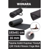 Pratik Taşıma Askılı Kaymaz Yüzeyli Çift Yönlü Fitness Yoga Matı Kamp Çadır Spor Minderi 183x61 Cm