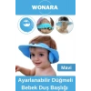 Ayarlanabilir Düğmeli Bebek Duş Şapkası Göze Su Kaçırmayan Banyo Küveti İçin Banyo Başlığı