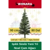 Deluxe Kutulu Ayaklı Renkli Işıklı Yılbaşı Süs Çam Ağacı Süsleme Seti Yeni Yıl Noel Dekor Paket
