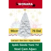 Deluxe Kutulu Ayaklı Renkli Işıklı Yılbaşı Süs Çam Ağacı Süsleme Seti Yeni Yıl Noel Dekor Paket