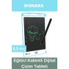 Deluxe Elektronik Grafik Yazma Tahtası Kalemli Silinebilir Not Çizim Panosu Eğitici Tablet 8,5 Inç