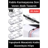 #Klips Yapışkan Kablo Düzenleyici Masaüstü Organizatör Güçlü Tutuş Sabitleyici Aparat Şarj Kulaklık USB Bilgisayar Televizyon Uyumlu Pratik Yönetim Çözümü Dayanıklı 20 Adet Set