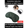 #UykuBandı Özel Üretim Uyku Göz Bandı Işık Engelleyici Yumuşak Dokulu Hafif Lastikli Konfor Sağlayan Seyahat Dinlenme Meditasyon Kullanımına Uygun Ergonomik Kaliteli Uyku Maskesi Siyah