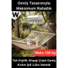#Hamak Tek Kişilik Lüks Hamak Taşıma Kapasiteli Dayanıklı Ahşap Çıtalı Geniş Kolon İpli Renkli Bahçe Balkon Kamp Veranda Dinlenme Salıncağı Ergonomik Outdoor Yatak 150Kg