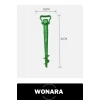 #ŞemsiyeKazığı Plastik Şemsiye Sabitleme Kazığı Dayanıklı Spiral Zemin Sabitleyici Ayarlanabilir Kamp Plaj Bahçe Şemsiye Direk Tutucu Kolay Kurulumlu 41cm Uzunluk 16cm Genişlik Aparatı