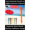 #ŞemsiyeKazığı Plastik Şemsiye Sabitleme Kazığı Dayanıklı Spiral Zemin Sabitleyici Ayarlanabilir Kamp Plaj Bahçe Şemsiye Direk Tutucu Kolay Kurulumlu 41cm Uzunluk 16cm Genişlik Aparatı