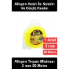 #TırpanMisinası Altıgen Çim Biçme Tırpan Misinası 3 mm 50 Metre Makara Ekstra Güçlü Dayanıklı Profesyonel Benzinli Elektrikli Motorlu Uyumlu Bahçe Ot Temizleme Yabani Kesme Teli Sarı Peyzaj Tarım Park