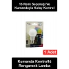 #Ampul Uzaktan Kumandalı RGB Led Ampul E27 Duy 9W 16 Renk Değişen 6500K Beyaz Işık 800 Lümen 60W Eşdeğer Dekoratif Aydınlatma Salon Yatak Odası Kafe Parti Ambiyans Avize Enerji Tasarruflu Uzun Ömürlü