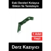 #DerzKazıyıcı Derz Kazıyıcı Yeşil Saplı Metal Uçlu Dişli Seramik Fayans Karo Arası Temizleme Sökme Aparatı Ergonomik Kanallı Banyo Mutfak Tadilat Yenileme Aleti Profesyonel Değiştirilebilir Bıçaklı