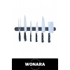 #BıçakAskısı Mıknatıslı Bıçak Askısı 55 cm Manyetik Tutucu Bant Çubuğu Duvara Monte Vidalı Mutfak Düzenleyici Metal Gereç Askılığı Siyah Şık Dekoratif Güçlü Çekim Pratik Organizer Saklama Aparatı