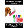 #KöpekSuluğu Evcil Hayvan Seyahat Su Kabı 500 ml Taşınabilir Portatif Kedi Matarası Asma İpli Sızdırmaz Yürüyüş Gezi Parkta Açık Hava Pratik Plastik Demonte Yıkanabilir Kullanışlı Hediye Yolculuk