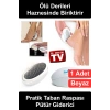 #TopukRendesi Ped Egg Ayak Bakım Törpüsü Paslanmaz Çelik Nasır Ölü Deri Temizleyici Hazneli Ergonomik Pedikür Aleti Kuru Sert Cilt Yumuşatıcı Pürüzsüz Görünüm Sağlayan 130 Mikro Dokulu Yumurta Tasarım