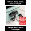 #KabloDüzenleyici Airfryer Kahve Makinesi Kablo Sarıcı 2 Adet Yapışkanlı Mutfak Aletleri Kordon Toparlayıcı Siyah Kauçuk Tost Blender Meyve Sıkacağı Uyumlu Çok Amaçlı Tutucu Aparat Organizer Pratik