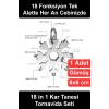 #TornavidaSeti 18 in 1 Kar Tanesi Çok Amaçlı Tornavida Seti Anahtarlık Multitool Paslanmaz Çelik Altıgen Alyan Anahtar Şişe Açacağı Bisiklet Tamir Kamp Cep Tipi Pratik Kompakt El Aleti Fonksiyonel