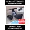 Araç İçi Güneşlik Gözlük Tutucu Klips Mandallı Araba Güneş Gözlüğü Tutacağı Kartvizit Askısı Oto Aksesuar Organizer Universal Tüm Araçlara Uyumlu Çizilme Önleyici Pratik Kompakt Tasarım Sert Plastik