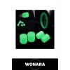 Fosforlu Sibop Kapağı 4lü Set Karanlıkta Parlayan Yeşil Neon Jant Tekerlek Lastik Supap Başlığı Otomobil Motosiklet Bisiklet Moped Minibüs Evrensel Uyumlu ABS Plastik Toz Su Geçirmez Araç Aksesuarı