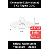 #KristalTutacak Kristal Görünümlü Yapışkanlı Tutacak Seti 4lü Şeffaf Kapak Kulpu Dolap Çekmece Klozet Banyo Mutfak Kapı Tutma Kolu Delmeden Montaj Suya Dayanıklı Pratik Dekoratif Mobilya Düğmesi