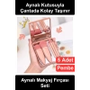 #MakyajFırçası 5 Parça Aynalı Makyaj Fırçası Seti Taşınabilir Kutulu Mini Fondöten Pudra Far Dudak Kontür Aydınlatıcı Yumuşak Fiber Kıllı Seyahat Tipi Kozmetik Takım Hediyelik Kadın Pembe