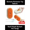 #BuharlıTarak Kedi Köpek Buharlı Pet Tarağı Sprey Tüy Temizleme Fırçası Evcil Hayvan Bakım Aleti Su Hazneli Şarjlı Type-C Masaj Aparatı Çıkarılabilir Uçlu Döner Uzatma Saplı Kürk Toplayıcı Hediye
