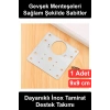 Paslanmaz Çelik Menteşe Onarım Plakası 9x9 cm Mutfak Dolap Kapak Tamir Aparatı Gardırop Banyo Ofis Mobilya Panel Güçlendirme Sacı Vidalı Set Ahşap Kapı Sabitleme Bağlantı Levhası Kolay Montaj