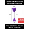 #YüzTemizlemeFırçası Silikon Yüz Temizleme Fırçası ve Maske Uygulama Spatulası Çift Taraflı Cilt Bakım Aparatı Ayıcık Tasarım Serum Krem Sürme BPA İçermez Kolay Temizlenir Taşınabilir Ergonomik Nazik