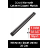 #BıçakAskısı Mıknatıslı Bıçak Askısı 38 cm Duvara Monte Manyetik Tutucu Siyah Mutfak Düzenleyici Metal Gereç Asma Aparatı Vidalı Montaj Pratik Organizer Şık Dekoratif Tasarım Kolay Kurulum