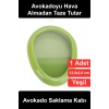 #AvokadoSaklamaKabı Avokado Saklama Kabı Esnek Silikon Yiyecek Koruyucu Hava Geçirmez Kapak Meyve Sebze Tazelik Muhafaza Kutusu Bulaşık Makinesinde Yıkanabilir Pratik Mutfak Gereçleri Gıda Yeşil