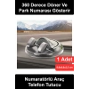 #AraçTelefonTutucu 360 Derece Dönebilen Yapışkanlı Numaratörlü Araç Telefon Tutucu Silikon Sarsıntı Önleyici Torpido Üstü Navigasyon Standı Park Numarası Göstergeli Kaydırmaz Evrensel Oto Aksesuar