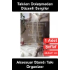 #TakıStandı Aksesuar Standı Takı Organizer Şeffaf Plastik 3 Katlı Tepsili Küpe Kolye Bileklik Yüzük Askısı Düzenleyici Saklama Tutucu Makyaj Masası Vitrin Mağaza Teşhir Sergileme Dekoratif Kadın